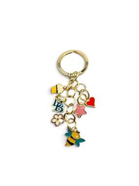 D&B Gretta Cupcake Bumblebee Purse Charm Keychain